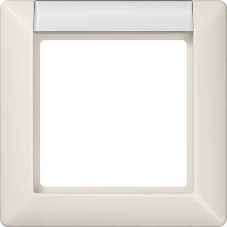 Jung Rahmen 1fach, mit Schriftfeld, AS 500, IP 44, Duroplast, weiß, senkrechte und waagerechte Montage AS 581 NA (1/2)