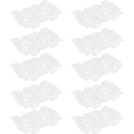 Dispositif réutilisable d'enracinement de plantes, boîte de multiplication par pression, boule de greffage transparente, taille S, lot de 10. (1/5)