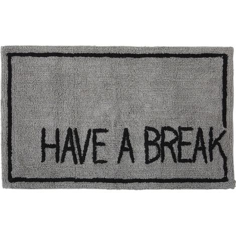 Tapis déco texte en coton tufté 50x80cm (1/4)
