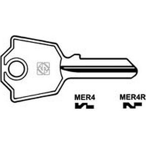 10PZ CHIAVI PER CILINDRI MERONI 5 SPINE PICCOLE - MER4 DX