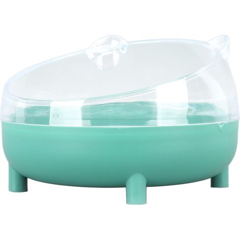 Salle de bain transparente pour hamster, baignoire spacieuse et facile à nettoyer, bac à sable amovible, toilettes et bac à sable pour hamster (1/5)