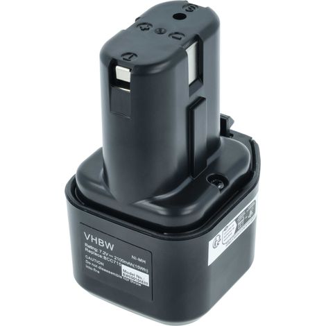 vhbw Akku kompatibel mit Hitachi DN 10DAT, D10dB, DN 10DSA, D 10DC, DN10DSA, DN10DAT, D10DC, D 10dB Werkzeug (2100 mAh, NiMH, 7,2 V)