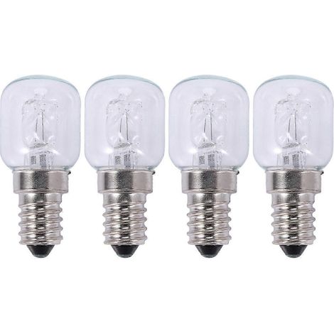 4 x E14 Hochtemperatur-Glühbirne, 500 Grad, 25 W, Halogen-Bubble-Ofen-Glühbirne, E14 250 V, 25 W, Quarz-Glühbirne (1/5)