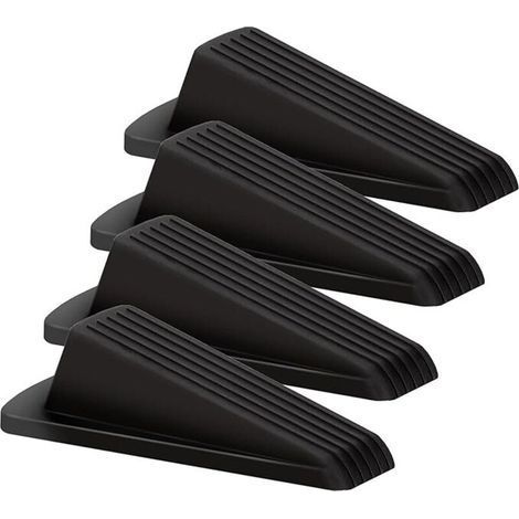 Butées de Porte en Silicone Antidérapantes – Lot de 4 Cales pour Porte Sol Idéales pour Extérieur, Maison, École, Bureau et Garage (1/5)