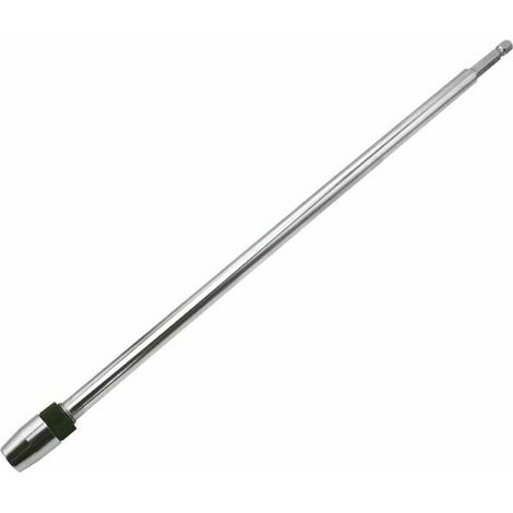 Rallonge de 300 mm pour tournevis, porte-embout magnétique, tige hexagonale de 6,35 mm, système de fixation rapide, acier au carbone (1/4)