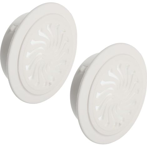 Cache-trou Décoratif Mural pour Climatiseur 2pcs Abs Blanc Bouchon pour Orifice de Climatiseur, Facile à Installer, Ne Tombe Pas Facilement, Camping (1/5)