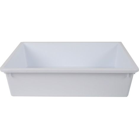 Bac de rangement alimentaire professionnel 5L – Plastique PE qualité alimentaire – Dimensions 34 x 24 x 10 cm – Nettoyage facile – Stefanplast
