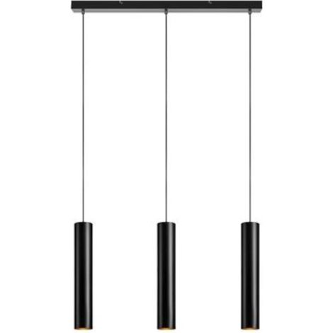 Markslojd RUBEN Plafond Suspension Bar 3 Lumières Noir (1/3)