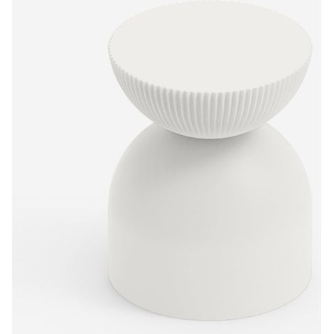 Sgabello design indoor outdoor in polietilene per bar Illo - Bianco (1/3)