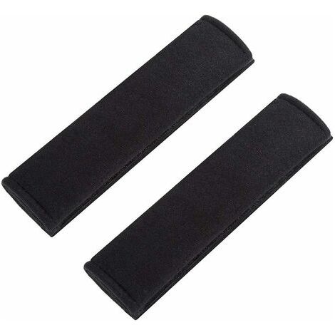 Voiture Protège Ceinture de Sécurité Coussin, Coussin Ceinture de Sécurité Amovible pour Adultes et Enfants Protéger Cou/Epaules (Noir 2pcs) (1/5)