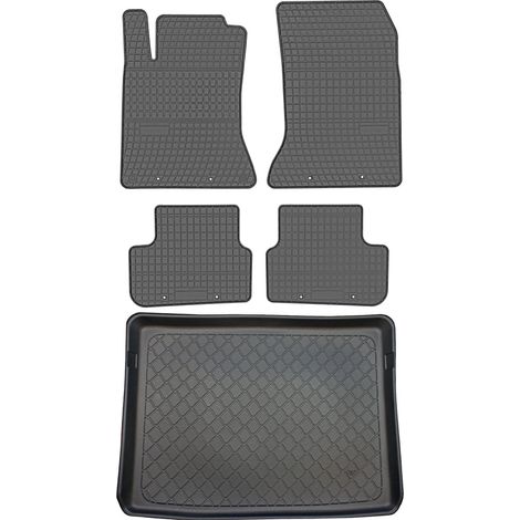 Juego de alfombrillas de goma para coche y alfombrilla para maletero para Mercedes Clase B W246 (de octubre de 2011 a diciembre de 2018).