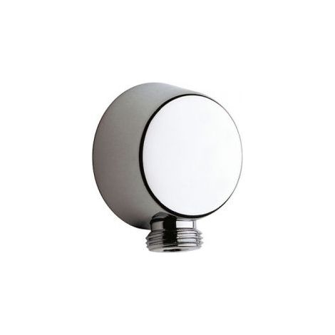 ROCA AG0083700R AQUA Toma de Agua Cromada de 1/2" para Flexible de Ducha Cromo - ref: AG0083700R (1/2)