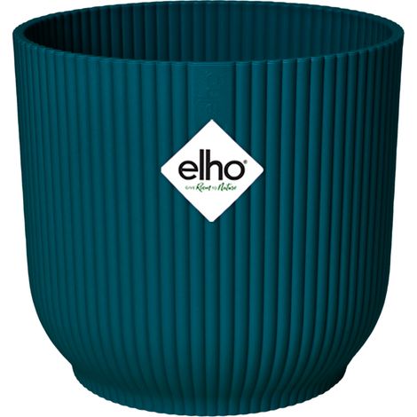 Elho Vibes Fold Round Wheels 35 Deep Blue Vaso Rotondo (1/3)