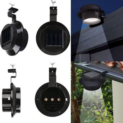 Lampe Solaire Pour Gouttière - Étanche IP65 - Fonctionne En Plein Air Sans Câblage - Lot De 6 (1/4)