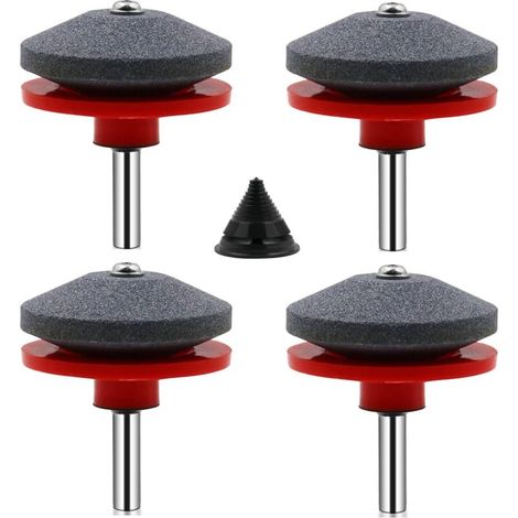 1pc Universal Lawn Mower Sharpener Lawn Mower Accessories with 1pc Blade Compensation Kit 50x47mm