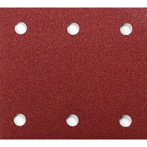 10 fogli abrasivi Makita velcro 114 x 102mm (6 fori)