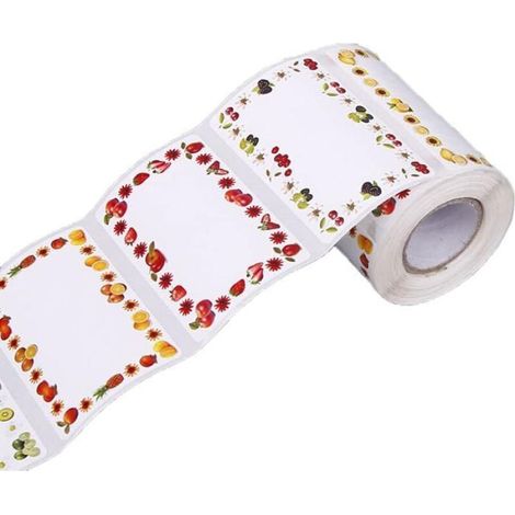 Confezione da 200 etichette autoadesive per vasetti di marmellata, impermeabili, con superficie facile da scrivere (1/4)