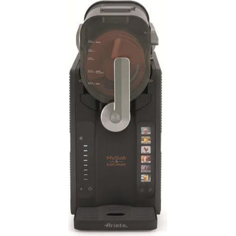 Ariete 0655/00 Kompressor Eismaschine 2,6 l 200 W Edelstahl, Schwarz