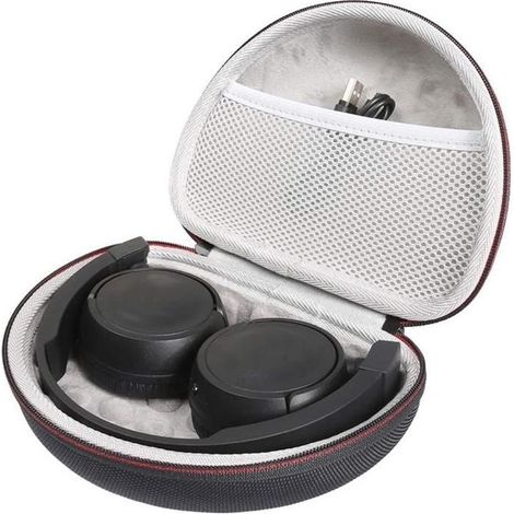 Étui Rigide pour Casque d'écoute sans Fil Bluetooth JBL T450BT / JBL T500BT Over Ear, Sac de Transport et de Protection de Voyage (1/4)