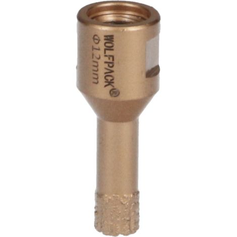 WOLFPACK LINEA PROFESIONAL - Couronne diamantée pour meuleuse Ø 12 mm. Raccord fileté M14. Coupe Dry (1/3)
