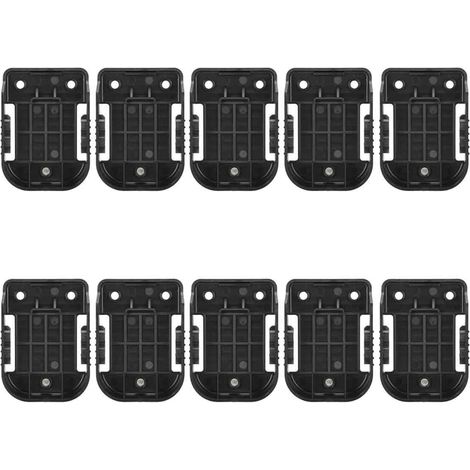 10 soportes para baterías de herramientas eléctricas, montaje en pared de ABS, compatibles con Bosch de 18 V, almacenamiento estable. (1/5)