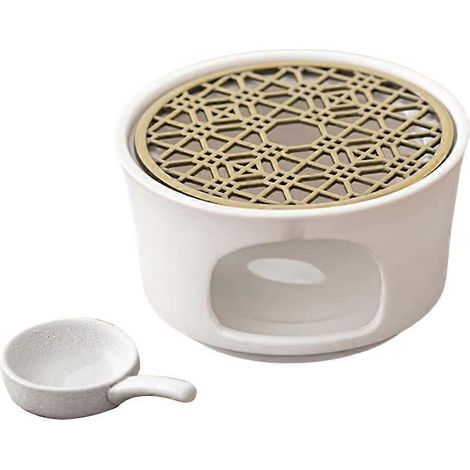 Chauffe-théière en céramique Samovar pour bougies, réchaud de camping portable pour voyages, extérieur, restauration, chauffe-théière (1/5)