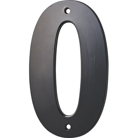 Numero "0" nero H 80 mm da avvitare – THIRARD (1/2)