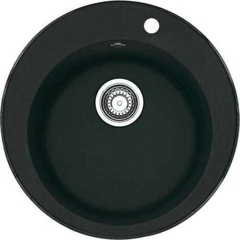 Franke Einbauspüle Pamira ROG 610-41 Fragranit+, Stopfenventil Onyx (1/3)