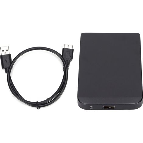 Externes 2,5-Zoll-SSD-Gehäuse mit USB 3.0, SATA 5 Gbit/s, tragbar und stabil, werkzeuglose Montage für Windows und Mac OS