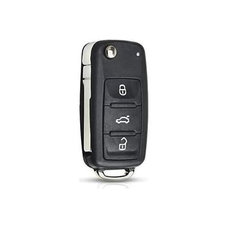 Clé pliante de remplacement pour VW Volkswagen Golf Mk6 Tiguan Polo Passat CC Seat Skoda Octavia 3 boutons (1/5)