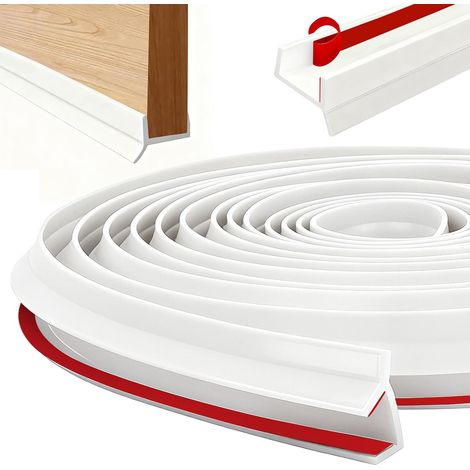 Kitchen Skirting Profile Seal for Kitchen Base 5 m Profile for Skirting Boards Under Furniture Silicone 0.591/0.630/0.669/18 mm Protection Skirting Board for Baseboards Under Cabinet Kitchens Recessed (1/5)