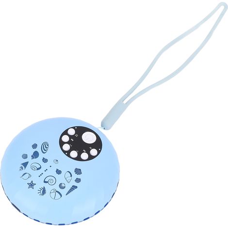 Machine à bruit blanc, 8 options de veilleuse, minuterie musicale, chargement USB-C, portable, idéale pour les voyages (bleu). (1/5)