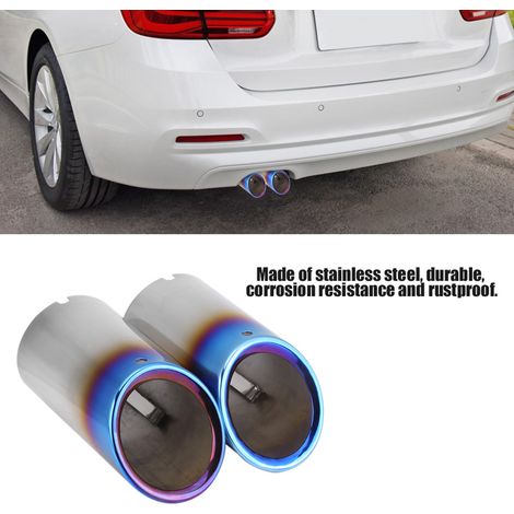Une paire de sorties d'échappement compatibles avec les BMW Série 3 E90 E92 E93 328i 325i (1/5)