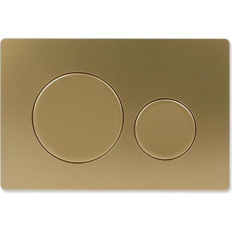 KLVGTIFS PU - Plaque de double chasse d'eau pour les séries Geberit UP300, UP320, UP700 et UP720 Or (1/4)
