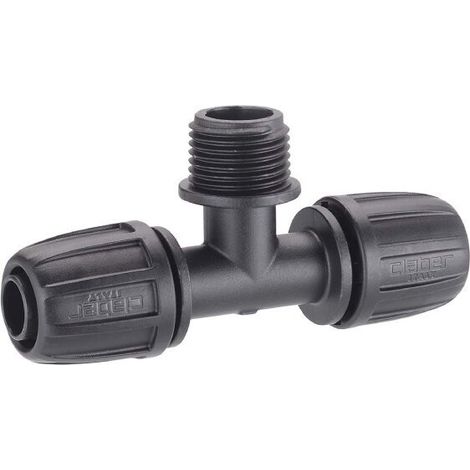 Raccordo tre Vie Compressione Filetto Micro 91017 Claber (1/3)
