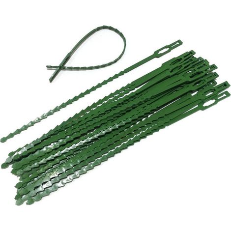 Gartendrahtbinder, grün, 30er-Pack, 23 cm, Mehrzweck-Befestigungsbänder aus Kunststoff für Weinreben (1/5)