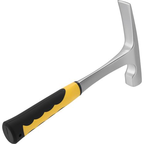 Marteau géologique avec poignée - 600 g - Marteau d'exploration géologique - En acier au carbone de 30 cm - Pour le forage de roche et la maçonnerie (1/5)