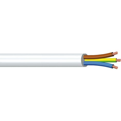 25m cavo tripolare sezione 3 x 1 mm² Bianco
