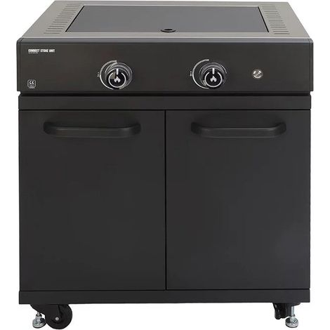Modulo Piano Cottura Outdoor 2 Bruciatori 88.5x80x63.6 cm Nero GRLLR (1/3)