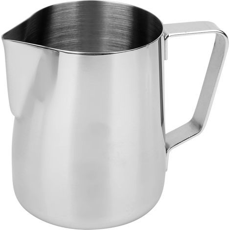 【Especial de Año Nuevo 2021】Vaso espumador, jarra de café, vaso para espesar leche, 150 ml, artesanía artística para máquinas de espresso, espumadores de leche, café casero, Latte Art. (1/5)