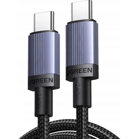 Ugreen L532 USB-C zu USB-C Kabel 240W 3m grau PD 3.1 PPS Schnellladung 1 Stück. (1/5)