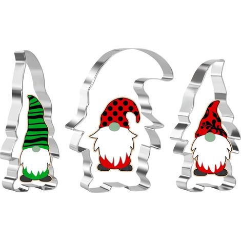 3-teiliges Garnelen-Ausstechformen-Set, perfekt für die Weihnachtsbäckerei – Große, garnelenförmige Ausstechform aus Edelstahl, Weihnachtsdekorationswerkzeug
