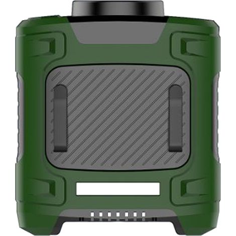 Tragbarer Hüftclip-Ventilator mit Akku und Powerbank, 3 Windstufen, LED-Licht – ideal für Outdoor-Aktivitäten wie Landwirtschaft, Angeln, Camping und Wandern.