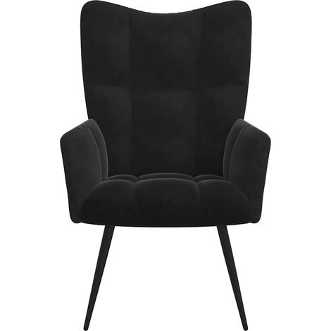 Chaise de relaxation Noir Velours (1/5)