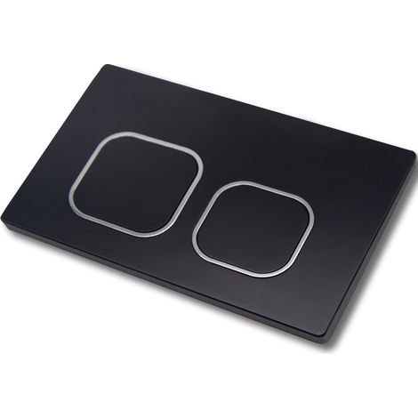 SIGMA Spülplatte für verdeckte Installation (A-Version, Anthrazit) – Robustes Kunststoffdesign, Dichtmittel, für Spartasten-Betrieb