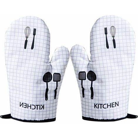 Une paire de gants haute température et anti-brûlure gants d'isolation pour four à micro-ondes gants de four de cuisson (1/5)