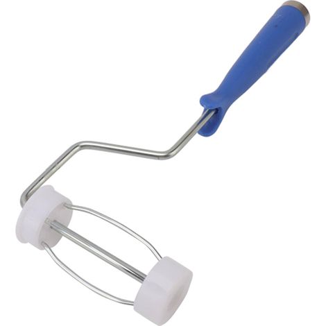 Cadre de rouleau à peinture avec poignée ergonomique, haute résistance et contrôle facile, pour rouleau à poussière de 10 cm (4 pouces). (1/5)
