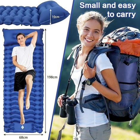 Camping Mattress Inflatable Mattress Camping Mat Camping Tent Hiking - Blue (1/5)