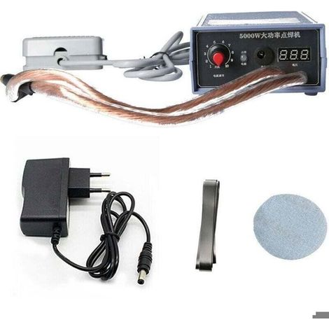 Soudeuse par points 5000W Machine de soudage par points portable haute puissance Portable 0-800A Soudeurs réglables en courant pour (1/4)