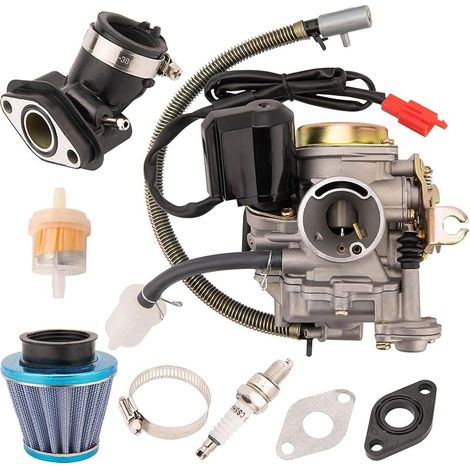 Compatible avec le carburateur 50CC 4 temps GY6 haute performance 139QMB pour moteur de scooter 49cc 50cc cyclomoteur PD18J Carb (1/4)